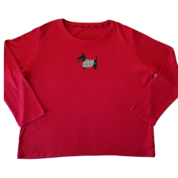 Talbots Tops - Talbots scottie dog women's long Sleeve shirt